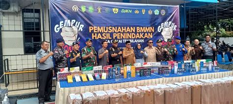 Lapas Tembilahan Hadiri Pemusnahan BMMN oleh Bea Cukai, Wujud Sinergi Lintas Instansi dalam Penegakan Hukum  